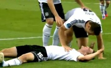 Германия одерживает третью победу в трёх матчах. Россия покидает Евро-2012.