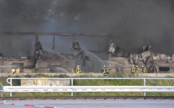 Крупный пожар в Людвигсхафене