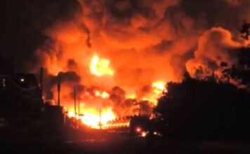 В Канаде взорвался грузовой поезд
