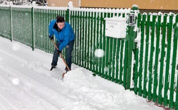 На севере Германии началась зима
