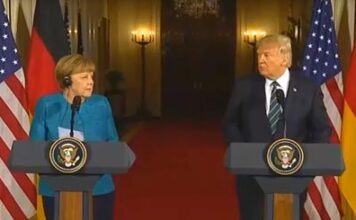 Первая встреча Меркель и Трампа