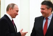 Путин принял Габриэля в Кремле