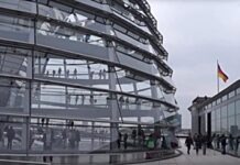 Рейхстаг временно закрывает купол