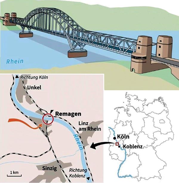 Карта мосты. Рейн мост Ремаген. Рейн мост 1945. Мост Людендорфа в Ремагене. Ремагенский мост 1945.