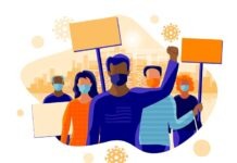 Берлин принял решение об обязательном ношении масок на демонстрациях