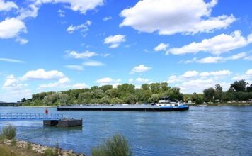 После дождей повысился уровень воды в Рейне