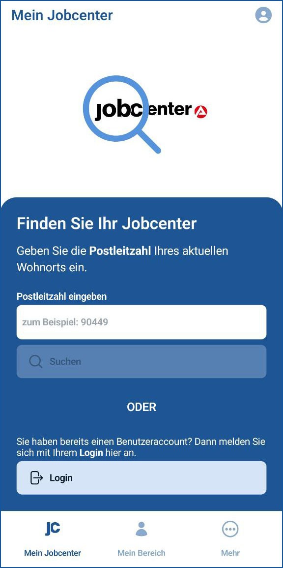 Jobcenter-App приложение для смартфона