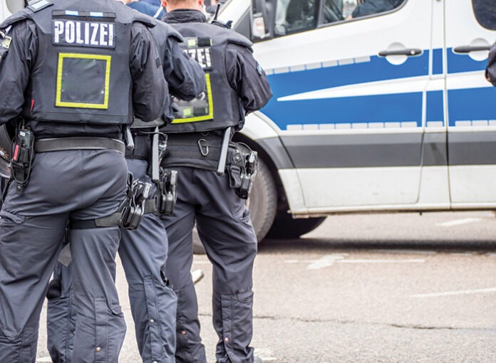 Bereitschaftspolizei im Einsatz