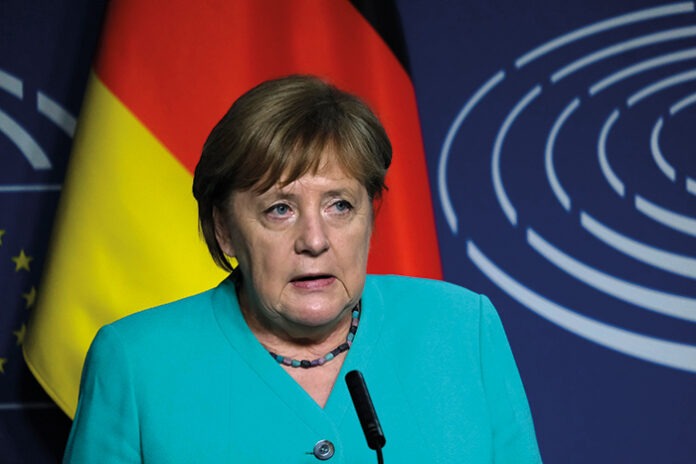 German Chancellor Angela Merkel in Brussels, Belgium