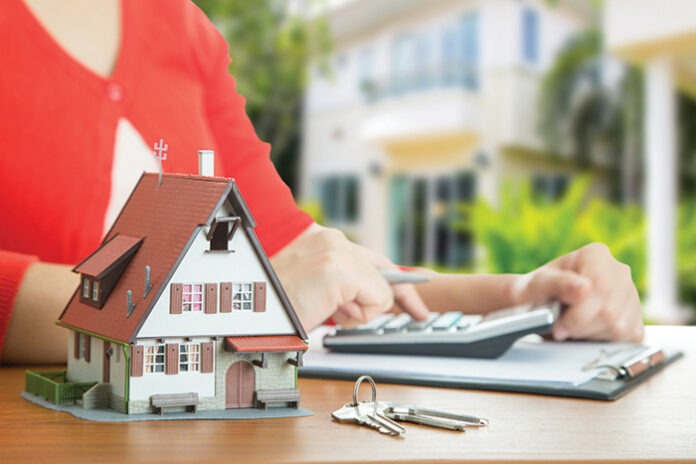 Woman calculate and plan for your good property