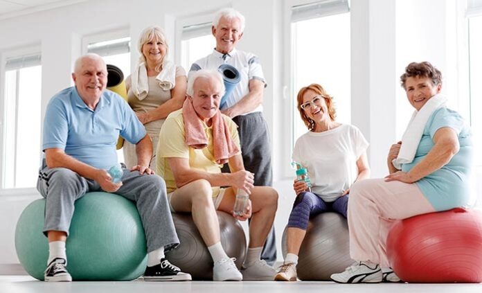 Senior fitness team