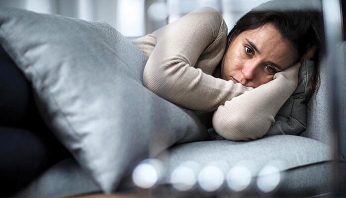 Depressed woman