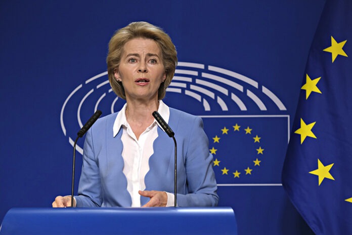 Ursula von der Leyen and President of the European Parliament D